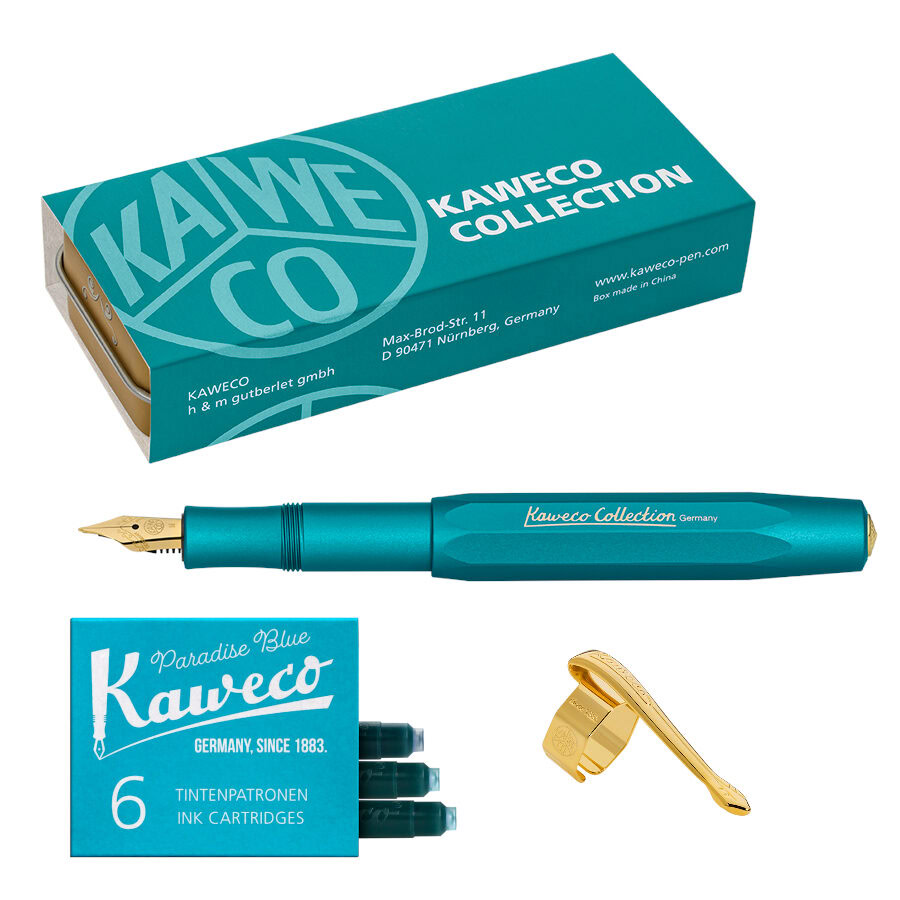Kaweco Collection Iguana Blue Fountain Pen Special Edition - pen